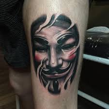 Here are even more of the best chinese japanese tattoos symbols for men, women, girls, and more. V For Vendetta Mask Hand Tattoo