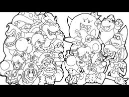 Coloring book has 48 beautiful drawings divided in 8 pages with a. Magical Coloring Box Super Mario Bros Coloringpages Youtube