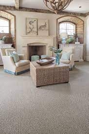 Neutral Carpeting By Karastan Bring Calm To This Coastal Living Room Living Room Carpet Buying Carpet Cosy Living Room