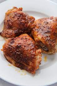 Juicy Oven Baked Chicken Thighs Recipe Baked Chicken Thighs Baked Chicken Oven Baked Chicken