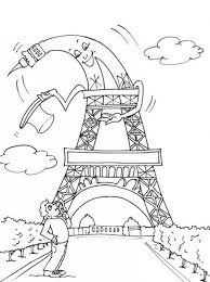 Petit tour eiffel faite de lettre et de mots. Coloriage Tour Eiffel Humoristique Dessin Gratuit A Imprimer
