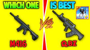 Best Gun In Pubg Mobile Lite M416 Vs Qbz To Become Pro Youtube
