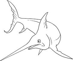 Swordfish Is A Monster Fish Coloring Page Color Luna Di 2020