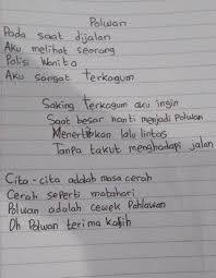 Puisi Cita Cita Polwan Brainly Co Id