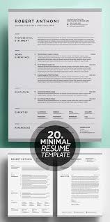 25 Best Minimalism Resume Templates 2018 Design Graphic Design Junction Resume Design Resume Design Creative Resume Design Inspiration