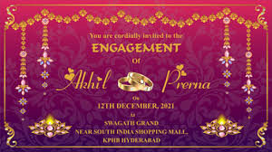 Free engagement invitation with indias 1 online tool. Whatsapp Engagement Video Invitations Inviter