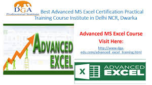 Best Advanced Ms Excel Certification Practical Training Course Institute In Delhi Ncr Dwarka Functions Math Training Courses Excel