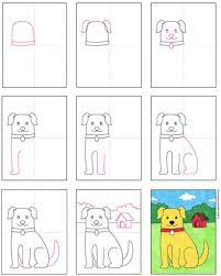 #dog #drawing follow these directions to create a dog drawing step by step. How To Draw A Dog Art Projects For Kids