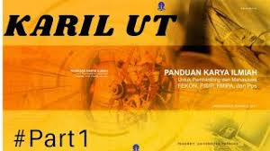 Karya tulis ini digunakan untuk memenuhi salah satu syarat mata kuliah teknik menulis karya ilmiah. Karya Ilmiah Universitas Terbuka Tutorial Webminar Tuweb Karil Ut Youtube