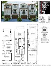 Townhouse Plan E1183 A1 2 Town House Plans House Plans House Plans With Photos