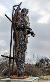 Share your thoughts, experiences, and stories behind the art. Knife Angel Contemporary Sculpture Monumental Memorial Travel Junkie Girl
