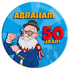 Button 50 Jaar Abraham Alle Vrolijke Abraham Cadeau S Voor Een Feest Feestartikelen Nl