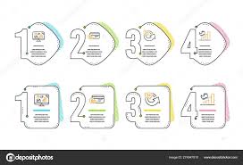 Analytics Graph Payment Method And 24 Hours Icons Set