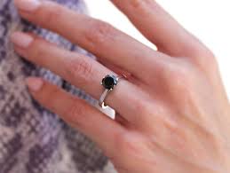 Purchase 100% genuine, shiny and uncut black solitaire diamonds at alibaba.com for multiple uses. Solitaire Diamond Ring With 1 50 Carat Black Diamond In 14k White Gold