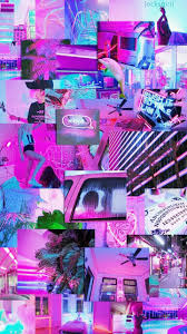 #p #collage #aesthetics #collage aesthetic #korn aesthetics #korn #jonathan davis #purple. Neon Purple Aesthetic Collage Neon Blue Aesthetic Wallpaper Laptop Novocom Top