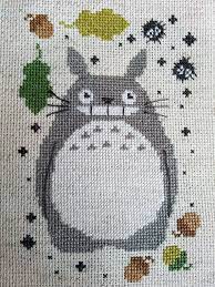 Free totoro patterns cross stitch. Soot Sprites And Totoro Cross Stitch Pattern Cross Stitch Designs Cross Stitch Cross Stitch Patterns