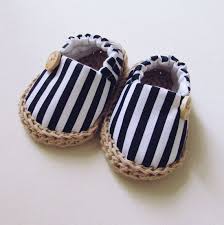 newborn and baby summer crib shoes baby stripes espadrilles baby cotton shoes navy blue and white stripes bab sapatos de crianca sapatos sandalias de bebe