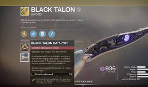 2.2m subscribers in the destinythegame community. Destiny 2 How To Get Black Talon Catalyst Frondtech