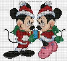 christmas mickey minnie cross stitch disney cross