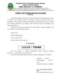 Ketentuan kelulusan siswa sebagai pengganti un 2021. Contoh Surat Keterangan Lulus Terlengkap Panduan Dan Fungsinya