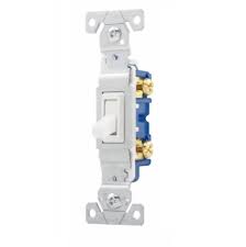 Single pole switch ac quiet switch, toggle; Eaton Wiring 15 Amp Single Pole Toggle Switch Non Grounded White Eaton Wiring 1301w Homelectrical Com