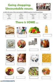 Countable And Uncontable Nouns Interactive And Downloadable Worksheet You Can Do The Exercises Online Or Download The Uncountable Nouns Nouns Worksheet Nouns