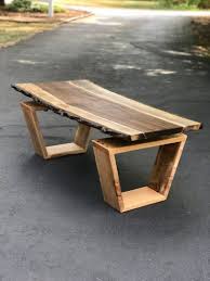 sold live edge coffee table black walnut and maple coffee table floating slab coffee table modern live edge furniture chaise bois design tables en palettes de bois mobilier de salon