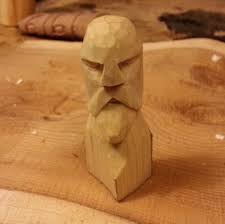 Wood carving is a form of woodworking by means of a cutting tool (knife) in one hand or a . Carved Viking Chess Piece 5 Steps With Pictures Instructables
