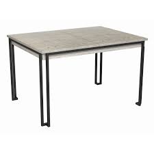 Dining table 160 x 80 cm concrete effect with black santiago. Buy Federico Royal Weathered Oak Extending Dining Table Fads