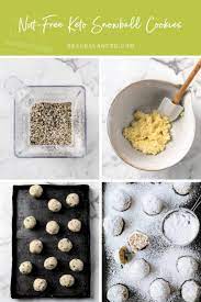 Nut Free Keto Snowball Cookies Recipe Low Carb Recipes Dessert Nut Free Low Carb Recipes Snacks