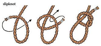 The square (reef) knot (abok # 1402, p 258) is usually learned when we tie the laces on our first pair of shoes. How To Tie A Slipknot Loop Knot Knots Guide Strong Knots