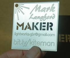 It is one of our most popular business cards and right now learn how to engrave your own custom metal business cards! Custom Laser Cut Metal Business Cards 3 Steps With Pictures Instructables