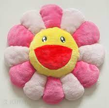 Takashi murakami kaikai kiki flower pillow. Takashi Murakami Large Pink Flower Cushion Original Kumi Contemporary