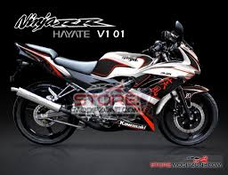 Modifikasi Motor Ninja Rr Putih Di 2020 Kawasaki Ninja Stiker Motor