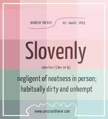 Slovenly Interesting English Words Uncommon Words Learn English Words