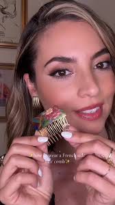 ✨French side hair comb✨ #hairstyle #hairtutorial #haircombaccesory
