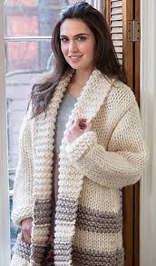 Ferbia women oversized cardigan knitted cute chunky sweaters wrap long fall pom pom open front knit. Quick Sweater Knitting Patterns In The Loop Knitting