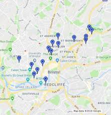 A Map Of Collected Banksy Art Locations In Bristol Banksy Map Banksy Art