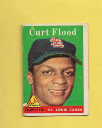 1958 Topps Curt Flood Rookie #464 St. Louis Cardinals GOOD 2 FREE SHIPPING 
