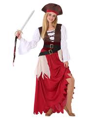 Das kleid ist lang und hat lange ärmel. Piraten Kostum Fur Damen Seerauberin Faschingskostum Braun Rot Weiss Gunstige Faschings Kostume Bei Karneval Megastore