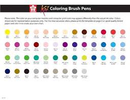 Details About Sakura Koi Coloring Brush Pen 48 Color Marker Gift Set W Artbin Storage Case
