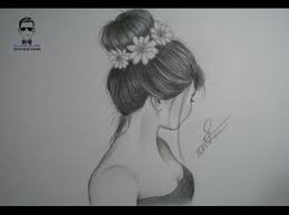 كورس تعلم رسم الشعر بتسريحة الكعكة بالرصاص مع الخطوات للمبتدئين youtube cool art drawings best friend drawings art drawings