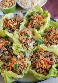 Thai Turkey Lettuce Wraps Recipe Lettuce Wraps Healthy Ground Turkey Recipes Turkey Recipes