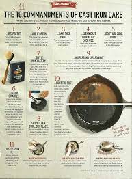 The 11 Commandments Of Cast Iron Care Southern Living Cast Iron Cleaning Cast Iron Care Helpful Hints