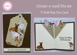 Create the fold lines by creasing the flap up, then uncreasing. Create A Card V Fold Pop Out Card Snazzi Scrappin