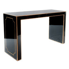 Black Glass Console Table 1stdibs Com Ikea Table Ikea Decor Glass Console Table