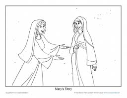 Angel gabriel visits mary coloring page catholic kids the visitation today catholics celebrate the feast of the annunciation when the angel gabriel appeared to mary announcing she is to become the mother of. Christmas Coloring Page Printable Sheet Mary S Story
