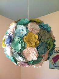 Paper Flower Lantern Paper Flowers Paper Lanterns Crafts