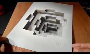 Contoh gambar 3 dimensi yang mudah sumber dari : Dapatkan Gambar Lukisan 3d Di Kertas Yang Berguna Dan Boleh Di Cetakkan Dengan Cepat Pekeliling Terbaru Kerajaan