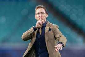 With a grey checkered suit jacket alongside a black shirt, waistcoat, and slacks; Julian Nagelsmann Proves He Would Have Been A Better Hire Than Jose Mourinho As Vibrant Rb Leipzig Thrash Tottenham The Us Sun